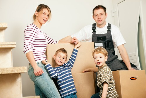 Furniture and household items being loaded for a move in Kingston Upon Thames